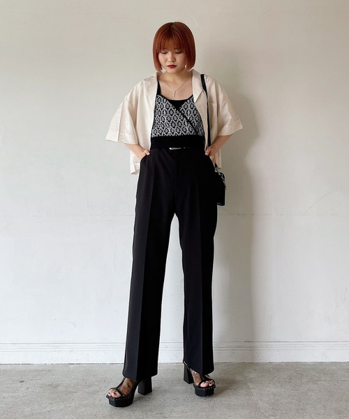 PAGEBOY（ページボーイ）の「クラシックスラックス2（スラックス・レディース・ブラック/オリーブ/グレイッシュベージュ/パープル系その他/ブルー系その他/オレンジ/ブルー系その他2/レッド系その他・SMALL/MEDIUM/LARGE/X-SMALL）」の21枚目の写真