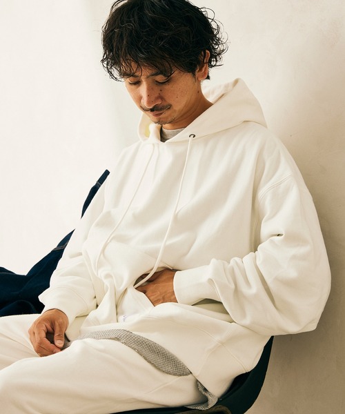 JOURNAL STANDARD relume（ジャーナルスタンダード　レリューム）の「【relume SPORTS WEAR】オーバーサイズ スウェットパーカー（パーカー・メンズ・ブラック/グリーン/ブラウン/ホワイト/グレー・LARGE/MEDIUM/XXX-LARGE）」の2枚目の写真