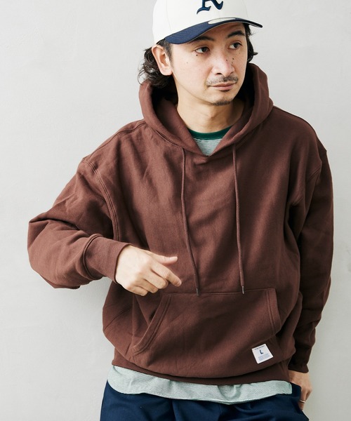 JOURNAL STANDARD relume（ジャーナルスタンダード　レリューム）の「【relume SPORTS WEAR】オーバーサイズ スウェットパーカー（パーカー・メンズ・ブラック/グリーン/ブラウン/ホワイト/グレー・LARGE/MEDIUM/XXX-LARGE）」の9枚目の写真