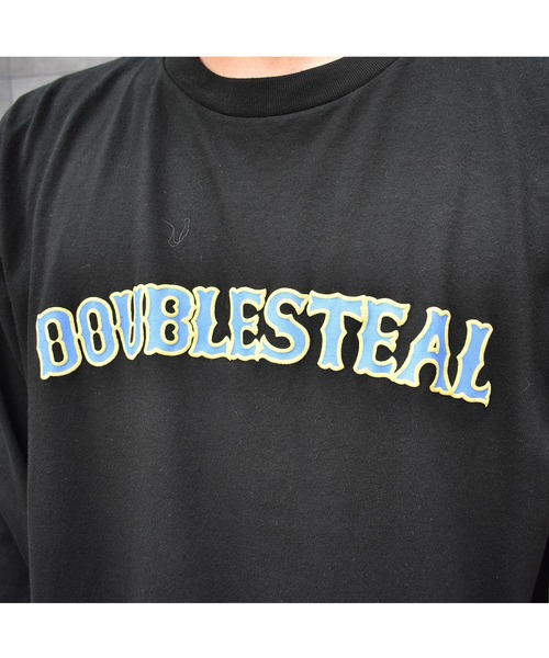 DOUBLE STEAL(ダブルスティール)の「ROUND LOGO 長袖Tシャツ(Tシャツ/カットソー・メンズ・ホワイト×パープル/ブラック×パープル/ブラック×ブルー/ホワイト×ブルー・MEDIUM/LARGE/X-LARGE/XX-LARGE)」の11枚目の写真