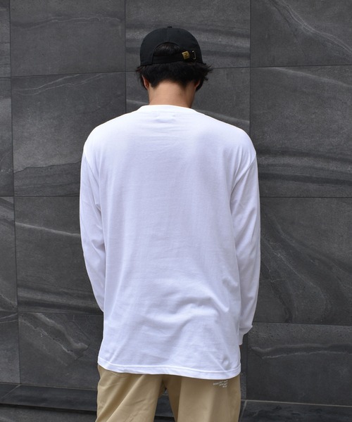 DOUBLE STEAL(ダブルスティール)の「ROUND LOGO 長袖Tシャツ(Tシャツ/カットソー・メンズ・ホワイト×パープル/ブラック×パープル/ブラック×ブルー/ホワイト×ブルー・MEDIUM/LARGE/X-LARGE/XX-LARGE)」の7枚目の写真