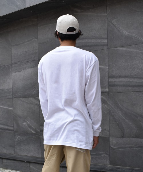 DOUBLE STEAL(ダブルスティール)の「ROUND LOGO 長袖Tシャツ(Tシャツ/カットソー・メンズ・ホワイト×パープル/ブラック×パープル/ブラック×ブルー/ホワイト×ブルー・MEDIUM/LARGE/X-LARGE/XX-LARGE)」の13枚目の写真