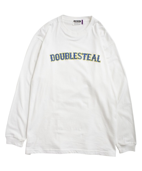 DOUBLE STEAL(ダブルスティール)の「ROUND LOGO 長袖Tシャツ(Tシャツ/カットソー・メンズ・ホワイト×パープル/ブラック×パープル/ブラック×ブルー/ホワイト×ブルー・MEDIUM/LARGE/X-LARGE/XX-LARGE)」の21枚目の写真