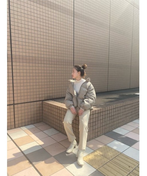 SLY（スライ）の「LUCAS HW TAPERED PT-E ハイウエストテーパード デニムパンツ（デニムパンツ・レディース・ベージュ・26inch/23inch/24inch/25inch）」の18枚目の写真