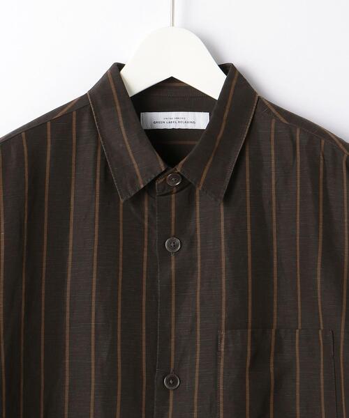 green label relaxing（グリーンレーベルリラクシング）の「OLT＜green label relaxing＞Cu/L/C レイヤード 半袖 シャツ（シャツ/ブラウス・メンズ・ネイビー/ダークブラウン/その他1/その他2/ベージュ・L/M/S）」の14枚目の写真