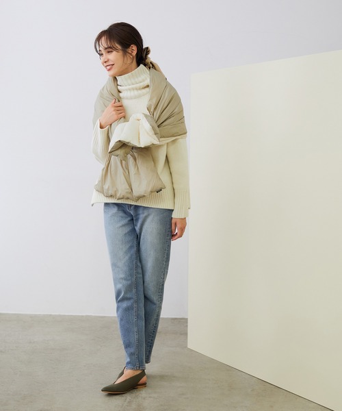 ROPE'（ロペ）の「【シリーズ】【TAION】別注ダウンケープ（その他アウター・レディース・チャコールグレー/カーキ/キナリ・FREE）」の21枚目の写真