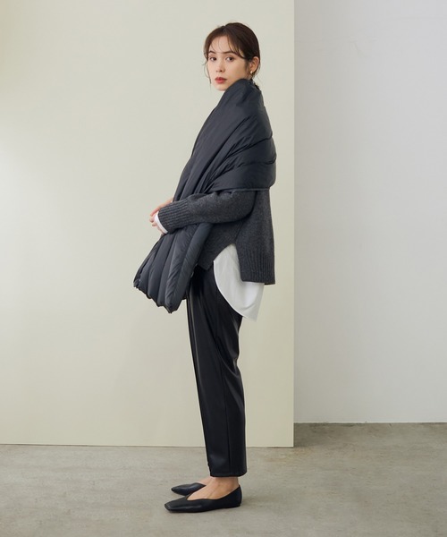 ROPE'（ロペ）の「【シリーズ】【TAION】別注ダウンケープ（その他アウター・レディース・チャコールグレー/カーキ/キナリ・FREE）」の10枚目の写真