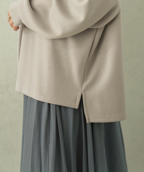 SUGAR BISKET（シュガービスケット）の「フードパールボンディングフーディ（パーカー・レディース・ブラック/ホワイト/ライトグレー/パープル・フリー）」の16枚目の写真