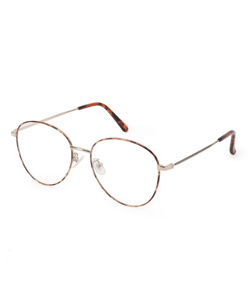 DRESKIP（ドレスキップ）の「◆ティアドロップ型ダテ眼鏡（サングラス・レディース・ブラウン系/ゴールド系3/ブラック・00）」の4枚目の写真