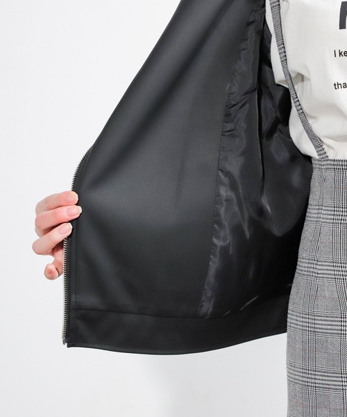 Honeys（ハニーズ）の「ライダースジャケット（ライダースジャケット・レディース・ブラック/ベージュ・S/M/L）」の12枚目の写真