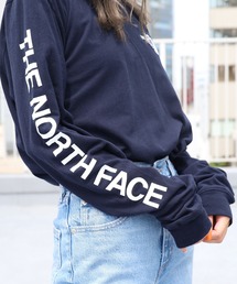 日本未発売 THE NORTH FACE/ザ・ノースフェイス M LS TNF Sleeve Hit Tee ロングスリーブTシャツ ワンポイント ブランドロゴ
