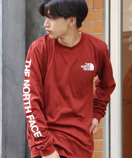 セール The North Face ザ ノースフェイス M Ls Tnf Sleeve Hit Tee ロングスリーブtシャツ ワンポイント ブランドロゴ Tシャツ カットソー The North Face ザノースフェイス のファッション通販 Zozotown