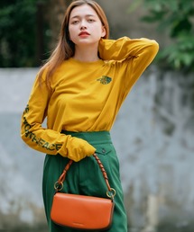日本未発売 THE NORTH FACE/ザ・ノースフェイス M LS TNF Sleeve Hit Tee ロングスリーブTシャツ ワンポイント ブランドロゴ