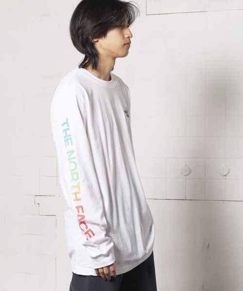 THE NORTH FACE(ザノースフェイス)の「日本未発売 THE NORTH FACE/ザ・ノースフェイス M LS TNF Sleeve Hit Tee ロングスリーブTシャツ ワンポイント ブランドロゴ(Tシャツ/カットソー・メンズ・レッド/ベージュ/ブラック/モスグリーン/グレー/ネイビー/マスタード/ホワイト/ダークグレー/ブラック×グレー/ライトグレー/ホワイト系その他・XL/M/L/XXL/S)」の17枚目の写真