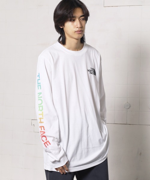 THE NORTH FACE(ザノースフェイス)の「日本未発売 THE NORTH FACE/ザ・ノースフェイス M LS TNF Sleeve Hit Tee ロングスリーブTシャツ ワンポイント ブランドロゴ(Tシャツ/カットソー・メンズ・レッド/ベージュ/ブラック/モスグリーン/グレー/ネイビー/マスタード/ホワイト/ダークグレー/ブラック×グレー/ライトグレー/ホワイト系その他・XL/M/L/XXL/S)」の18枚目の写真