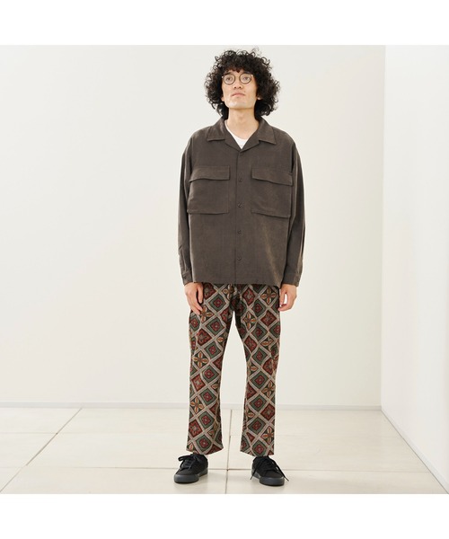 CPCM(シーピーシーエム)の「ピーチ起毛長袖CPOシャツ(シャツ/ブラウス・メンズ・サックスブルー/チャコールグレー/グレイッシュベージュ・MEDIUM/LARGE)」の4枚目の写真