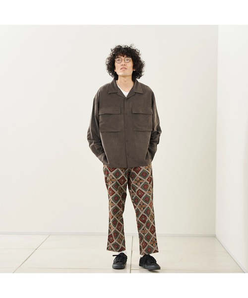 CPCM(シーピーシーエム)の「ピーチ起毛長袖CPOシャツ(シャツ/ブラウス・メンズ・サックスブルー/チャコールグレー/グレイッシュベージュ・MEDIUM/LARGE)」の8枚目の写真