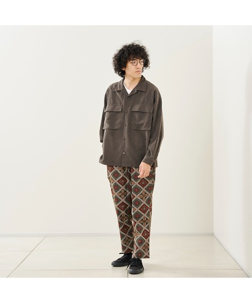 CPCM(シーピーシーエム)の「ピーチ起毛長袖CPOシャツ(シャツ/ブラウス・メンズ・サックスブルー/チャコールグレー/グレイッシュベージュ・MEDIUM/LARGE)」の13枚目の写真