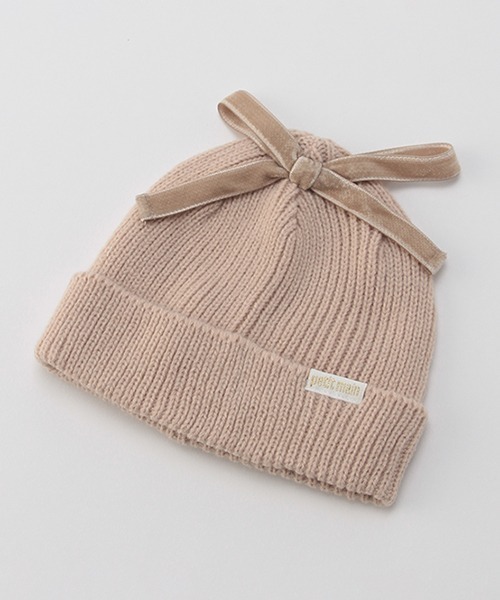 Babyトップリボンニット帽