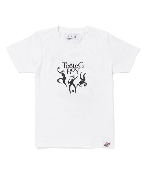 TEG TEG(テグテグ)の「TEG TEG BOY T SHIRT(Tシャツ/カットソー・キッズ・ホワイト/ブラック/イエロー・110/150/130)」の1枚目の写真