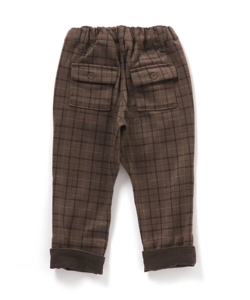apres les cours(アプレレクール)の「ジャガードチェックパンツ 10分丈(その他パンツ・キッズ・ブラウン/グレー・90/100/110/120/130/140/80)」の13枚目の写真