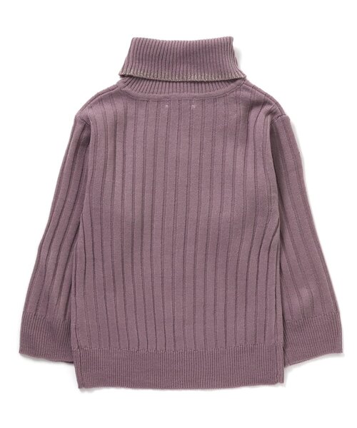BREEZE（ブリーズ）の「/ラメラインタートルネックニット（ニット/セーター・キッズ・アイボリー/ラベンダー/キャメル/ブラック・100/110/120/90/150/130/140）」の16枚目の写真