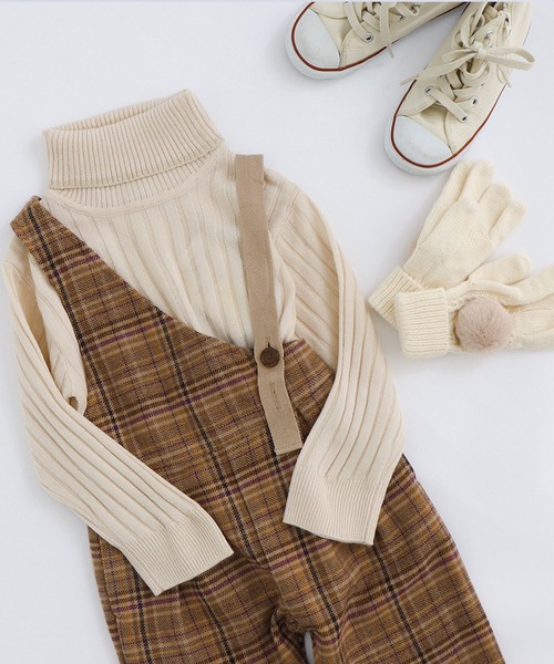 BREEZE（ブリーズ）の「/ラメラインタートルネックニット（ニット/セーター・キッズ・アイボリー/ラベンダー/キャメル/ブラック・100/110/120/90/150/130/140）」の21枚目の写真