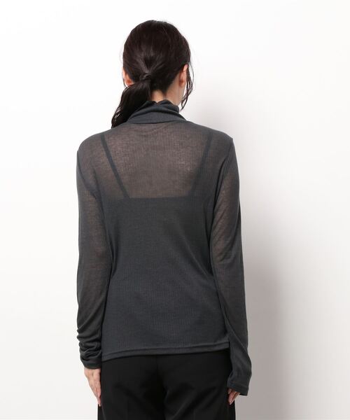 flower（フラワー）の「フェミニンシアータートル（Tシャツ/カットソー・レディース・アッシュグレー/アイボリー・FREE）」の3枚目の写真