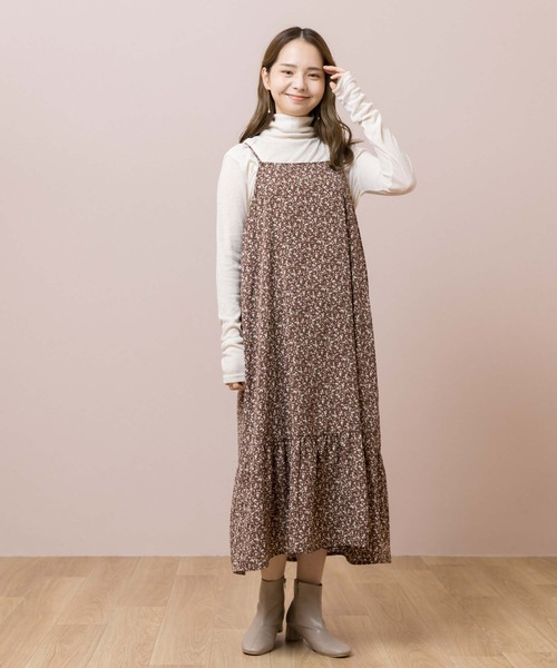 flower（フラワー）の「フェミニンシアータートル（Tシャツ/カットソー・レディース・アッシュグレー/アイボリー・FREE）」の5枚目の写真