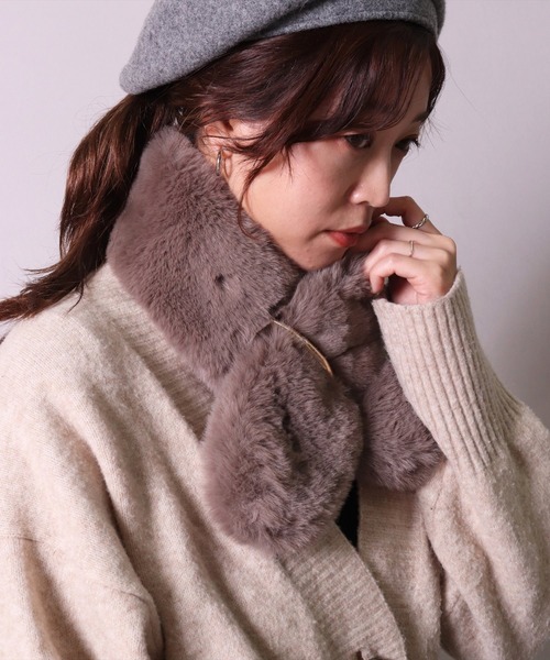 ゆうりん　アパルトモン　金具付きファーティペット アパルトモンファーティペット ゆうりん アパルトモン 金具付きファー