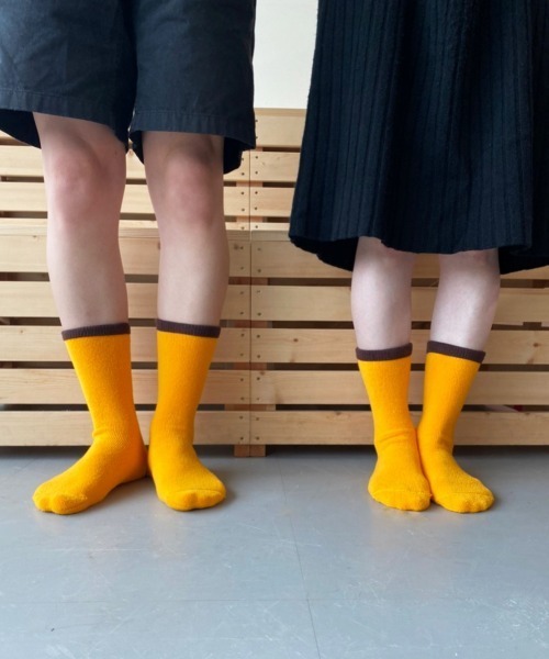 OVERRIDE(オーバーライド)の「OVERRIDE SAUNA MAT SOCKS / オーバーライド(ソックス/靴下・メンズ・オレンジ・MEDIUM/LARGE)」の3枚目の写真