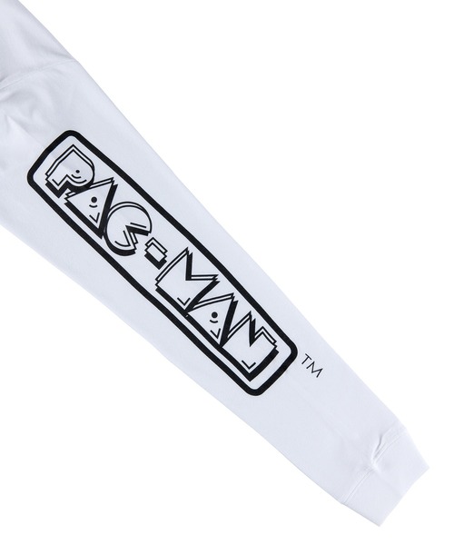 MEDICOM TOY LIFE ENTERTAINMENT（メディコムトイライフエンターテイメント）の「MLE BE@RTEE “PAC-MAN L/S”（Tシャツ/カットソー・メンズ・ホワイト/ブラック・MEDIUM/LARGE/X-LARGE/XX-LARGE/SMALL）」の6枚目の写真