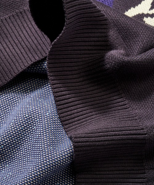 WHO'S WHO gallery（フーズフーギャラリー）の「【BLESS YOU/ブレスユー】フラワーニット（ニット/セーター・メンズ・チャコールグレー/アッシュグレー/ネイビー/ブラック・FREE）」の9枚目の写真