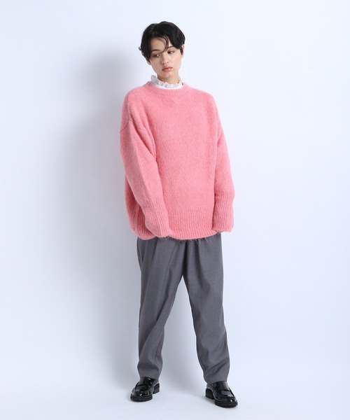 eL(エル)の「【eL】3G Clear Color Pullover/255112(ニット/セーター・レディース・ライトグレー/ピンク/グリーン・FREE)」の15枚目の写真