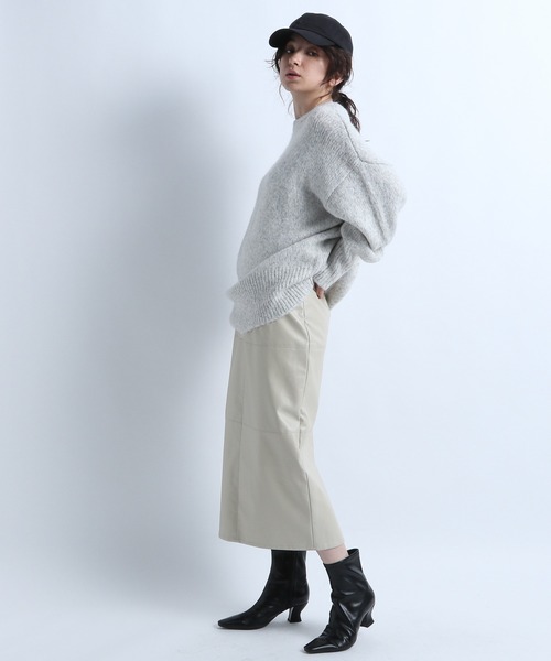 eL(エル)の「【eL】3G Clear Color Pullover/255112(ニット/セーター・レディース・ライトグレー/ピンク/グリーン・FREE)」の4枚目の写真