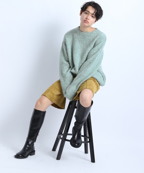 eL(エル)の「【eL】3G Clear Color Pullover/255112(ニット/セーター・レディース・ライトグレー/ピンク/グリーン・FREE)」の7枚目の写真