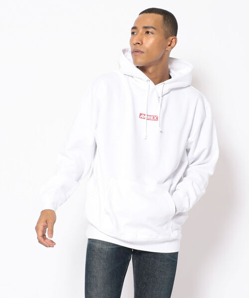 AVIREX（アヴィレックス）の「【直営店限定】バンダナ ボックス ロゴ パーカー / BANDANA PRINT BOX LOGO PARKA Ⅱ / アヴィレックス（パーカー・メンズ・ブラック系その他/ブラック/レッド系その他/レッド・XX-LARGE/X-LARGE/MEDIUM/LARGE）」の20枚目の写真