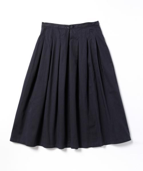 BEAMS BOY（ビームスボーイ）の「【FUDGE5月号掲載】BEAMS BOY / チノプリーツ スカート（スカート・レディース・カーキ/ネイビー・ONE SIZE）」の4枚目の写真