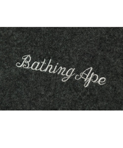 A BATHING APE（アベイシングエイプ）の「WOOL BOMBER JACKET L（ブルゾン・レディース・グレー/バーガンディー・SMALL/X-SMALL）」の8枚目の写真