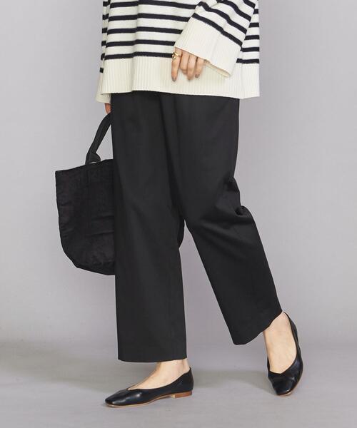 BEAUTY&YOUTH UNITED ARROWS（ビューティーアンドユースユナイテッドアローズ）の「BY サテンドローストイージーパンツ -ウォッシャブル-（その他パンツ・レディース・オフホワイト/ブラック/オレンジ・L/M/S）」の3枚目の写真