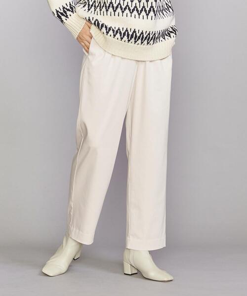BEAUTY&YOUTH UNITED ARROWS（ビューティーアンドユースユナイテッドアローズ）の「BY サテンドローストイージーパンツ -ウォッシャブル-（その他パンツ・レディース・オフホワイト/ブラック/オレンジ・L/M/S）」の9枚目の写真
