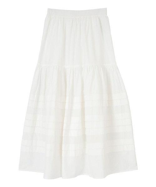 titivate（ティティベイト）の「ﾃﾞｻﾞｲﾝﾀｯｸﾎﾞﾘｭｰﾑｽｶｰﾄ（スカート・レディース・オフホワイト/パープル/オレンジ/ブラック・M/L/S）」の13枚目の写真