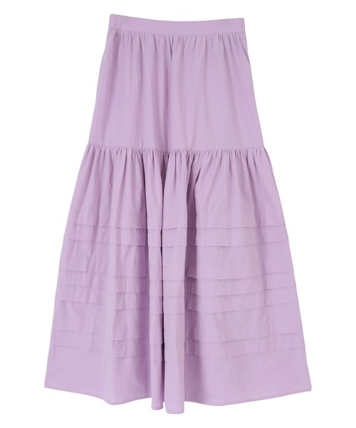 titivate（ティティベイト）の「ﾃﾞｻﾞｲﾝﾀｯｸﾎﾞﾘｭｰﾑｽｶｰﾄ（スカート・レディース・オフホワイト/パープル/オレンジ/ブラック・M/L/S）」の15枚目の写真