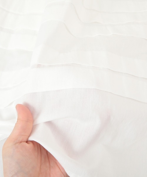 titivate（ティティベイト）の「ﾃﾞｻﾞｲﾝﾀｯｸﾎﾞﾘｭｰﾑｽｶｰﾄ（スカート・レディース・オフホワイト/パープル/オレンジ/ブラック・M/L/S）」の10枚目の写真