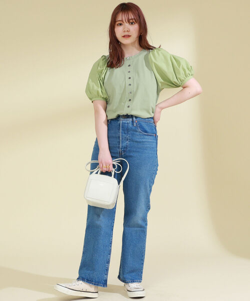 Ray BEAMS（レイビームス）の「YAHKI / ダブル フェイス ミニ ショルダー バッグ（ショルダーバッグ・レディース・ホワイト/ブラック・ONE SIZE）」の3枚目の写真