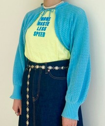 BEAMS BOY / 7ゲージ コットン アクリル ボレロ