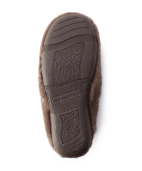 Dessin（デッサン）の「KOYUK　ファーサボ（サンダル・レディース・ダークブラウン/グレー・01/02）」の7枚目の写真