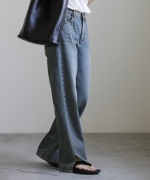 select MOCA | サイドスリットテーパードデニムパンツ(デニムパンツ)