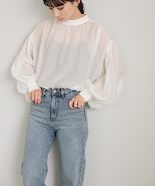 select MOCA(セレクトモカ)の「サイドスリットテーパードデニムパンツ(デニムパンツ・レディース・インディゴブルー/ライトインディゴブルー・SMALL/MEDIUM/LARGE)」の20枚目の写真