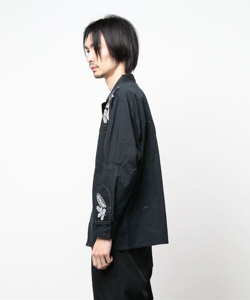 チャイハネ（チャイハネ）の「【チャイハネ】刺繍MEN'Sウエスタンシャツ（シャツ/ブラウス・メンズ・ベージュ/ターコイズブルー/グリーン/ブラック/オレンジ/ホワイト/パープル・FREE）」の18枚目の写真